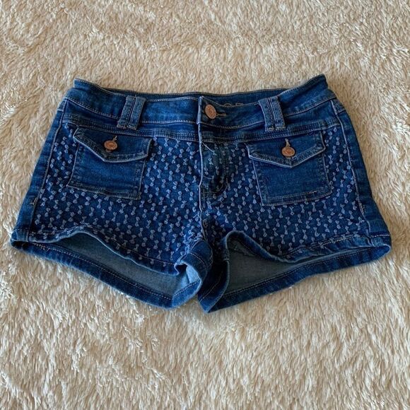 Rampage Sofie Mid-rise shorts size 7 - Picture 3 of 16